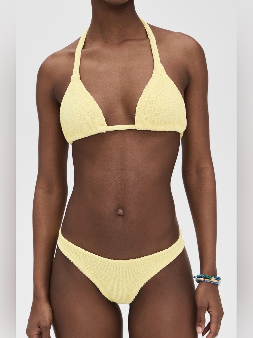 Hunza G Tammy Bikini Set Pale Yellow